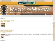 Tablet Screenshot of mediocremusician.com